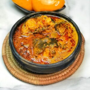 banga soup and starch